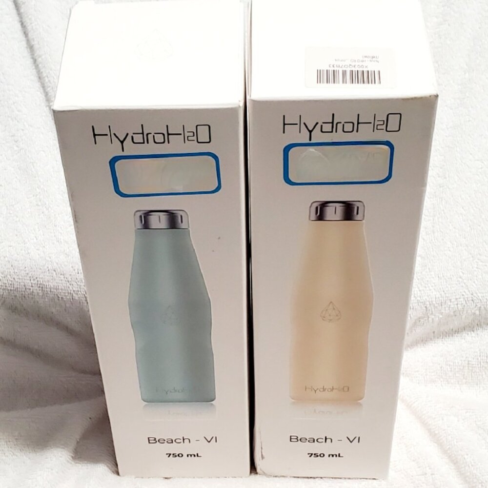 HYDRO H2O Insulated Water Bottle- Double Wall Vacuum- Thermo Flask- (25oz/750ml)